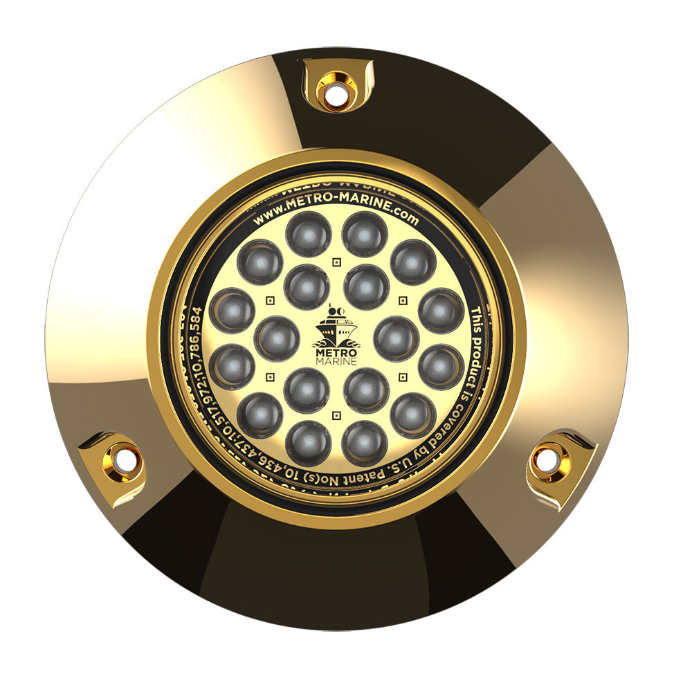 Metro Marine HighOutput Submersible Underwater Light wIntelligent Monochromatic LEDs Blue 90 Beam FBMR1B390