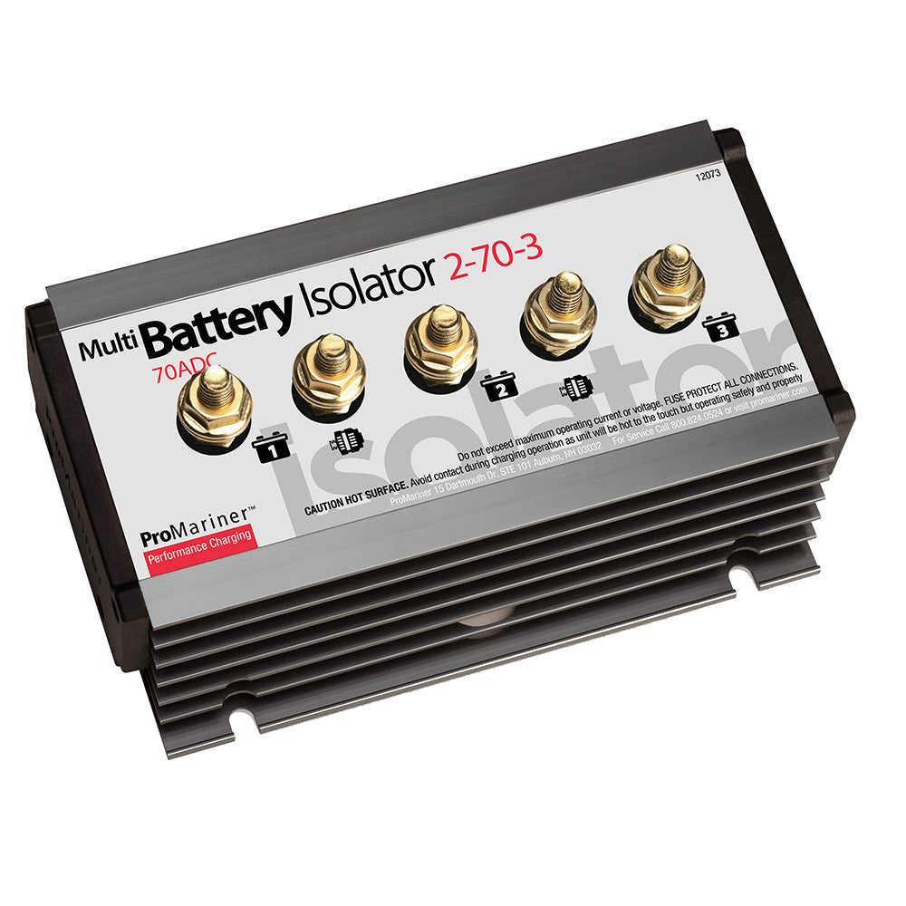 ProMariner Battery Isolator 2 Alternator 3 Battery 70 AMP 12073