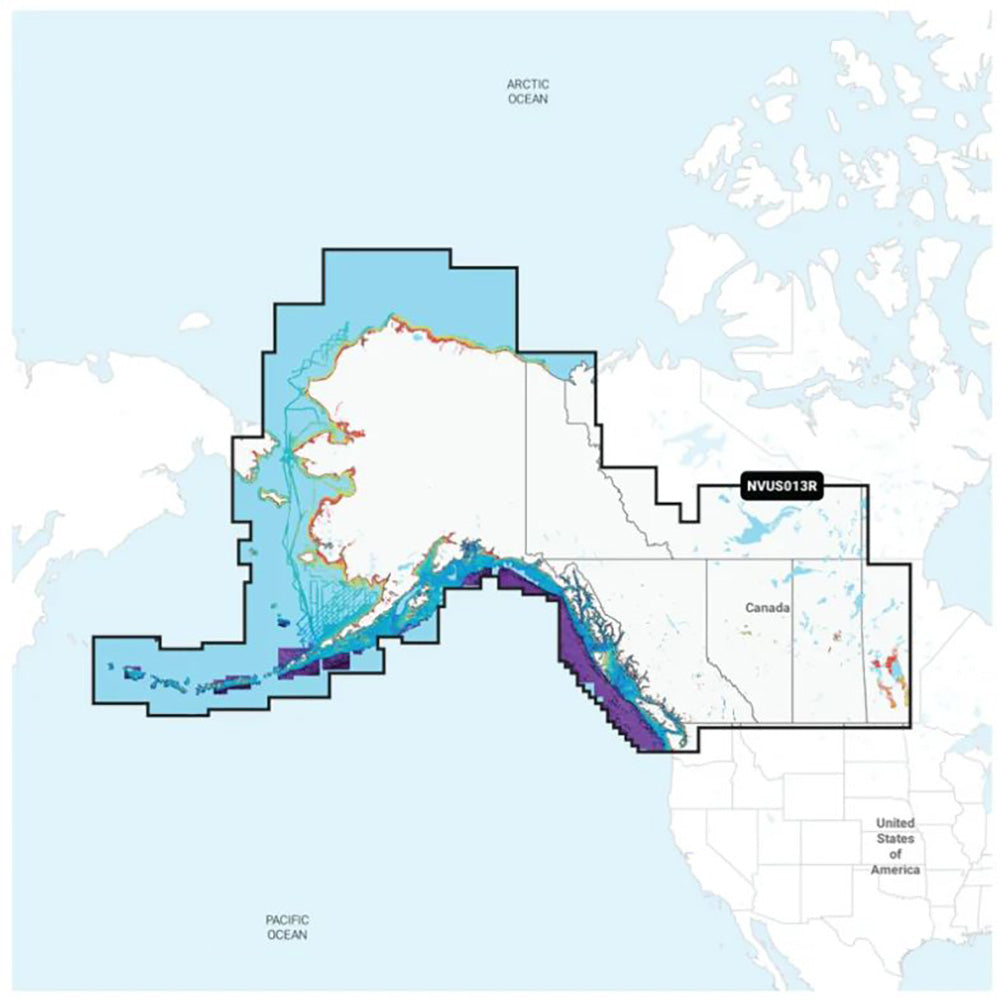 Garmin Navionics Vision NVUS013R Canada West Alaska 010C148500