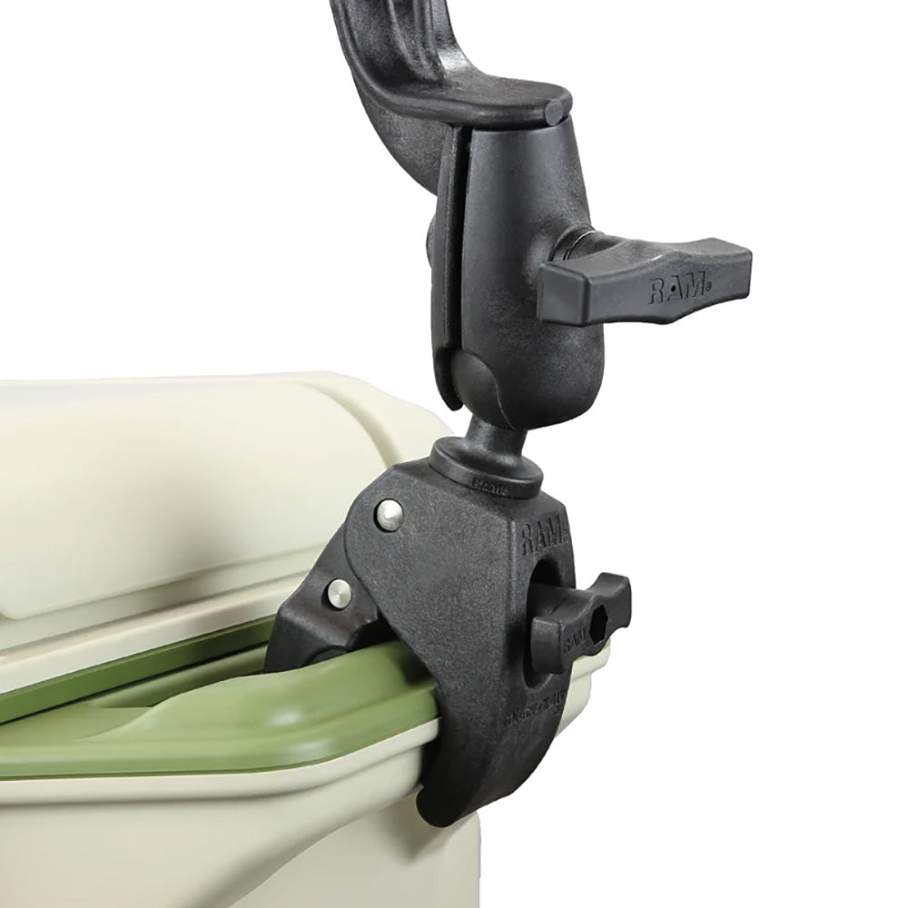 RAM Mount RAM Tube Jr Rod Holder wRevolution Arm RAM ToughClaw Base RAP390RB404U