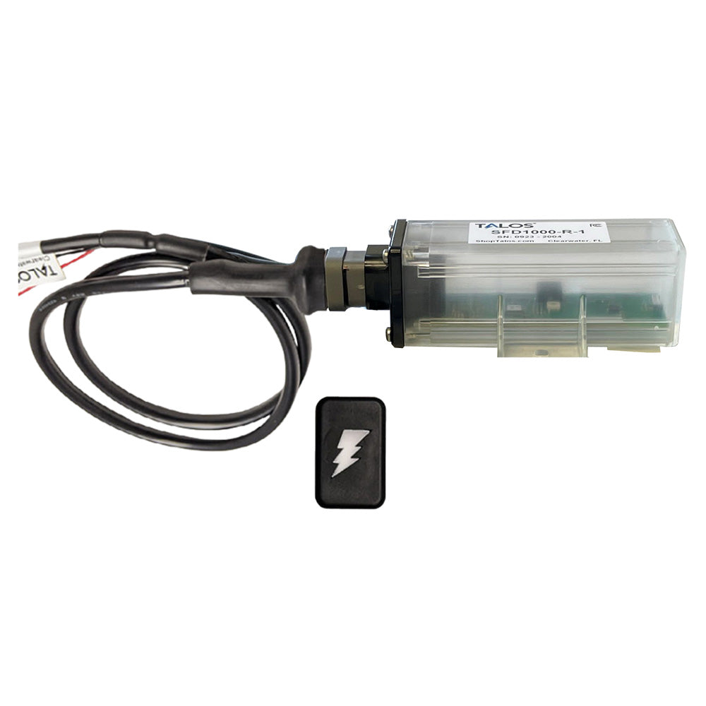 TALOS Remote Housing Lightning Detection System w10 Cable Black Rectangular Indicator wTranslucent Housing