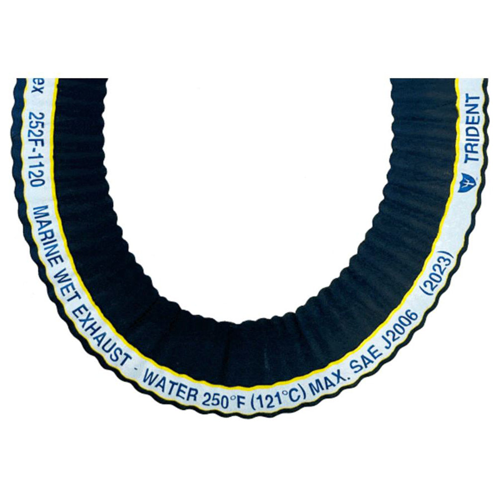 Trident Marine 112 ExtraFlex Corrugated Marine Wet Exhaust Hose Sold by the Foot 252F1126FT