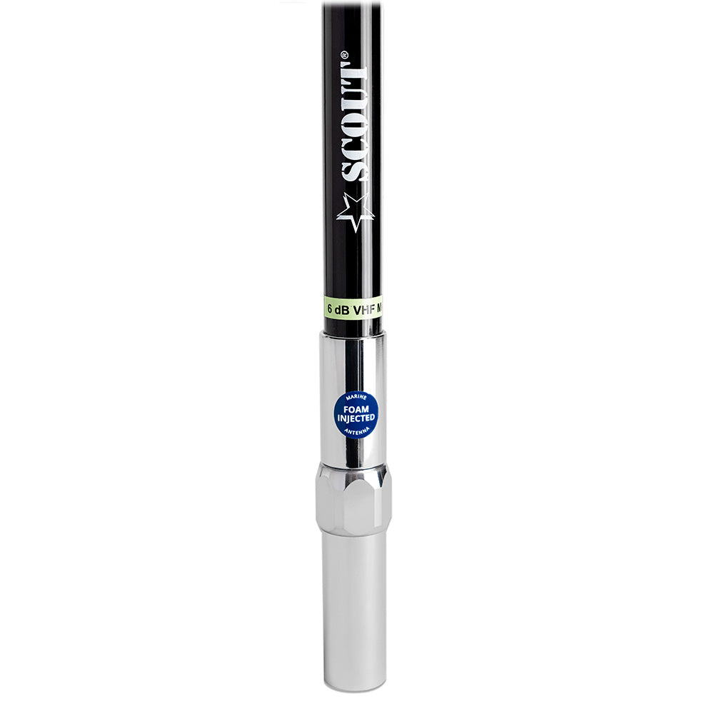 Scout 8 QuickFit Black VHF Antenna w5M Cable FME Quick 6 Foam Filled 6db Solid Brass Copper Element PF AN NVHF00042T