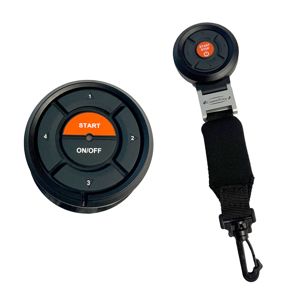 CoastKey Premium Plus Triple Mercury Engine Keyless Ignition wKeyless StopStart Remote StopStart Ecos Rem TrimTilt C0312