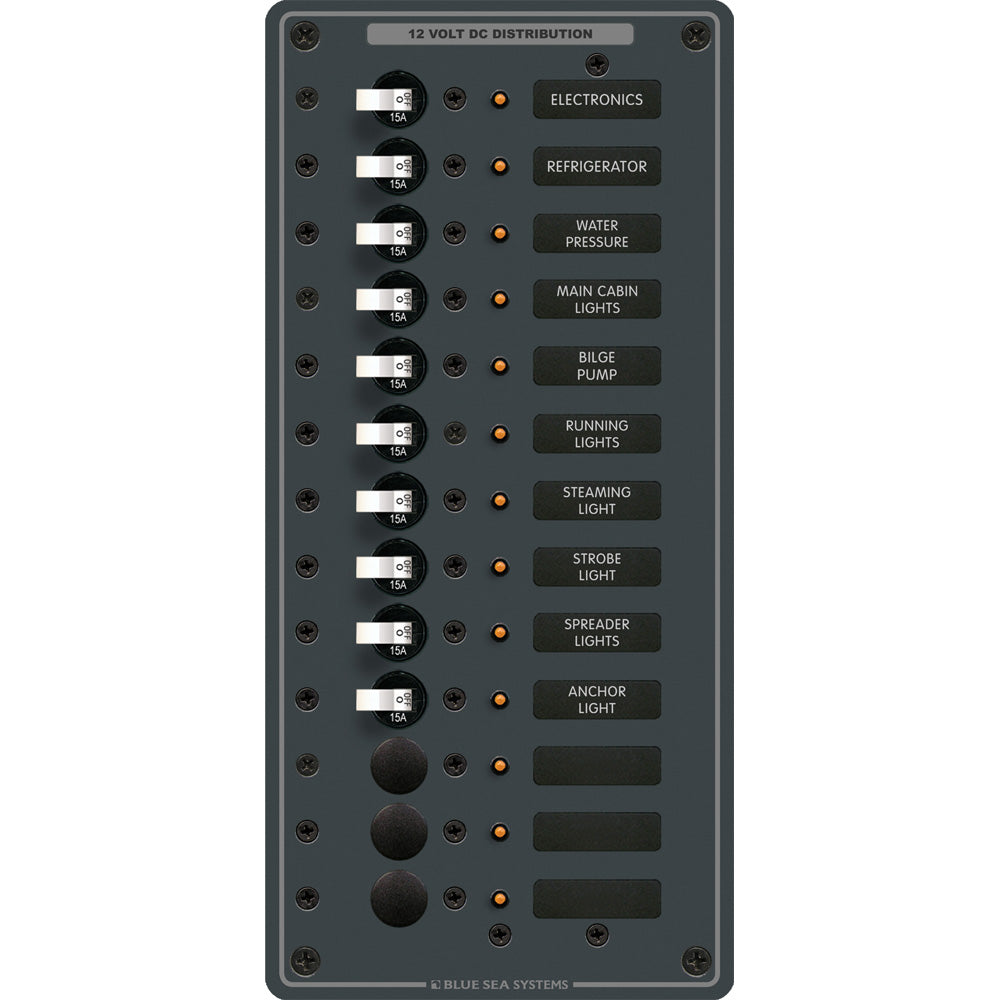 Blue Sea 8376 Panel DC 13 Position Vertical 8376