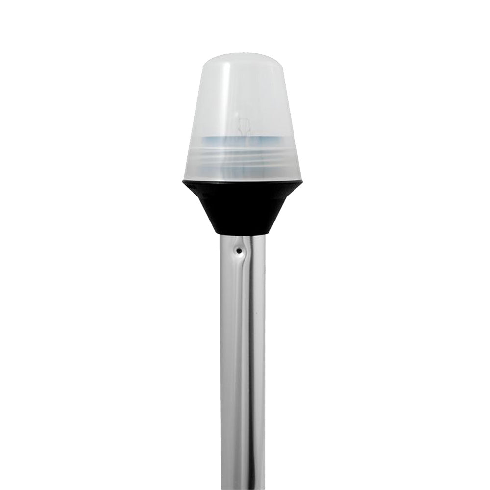 Attwood Frosted Globe AllAround Pole Light w2Pin Locking Collar Pole 12V 36 5110367
