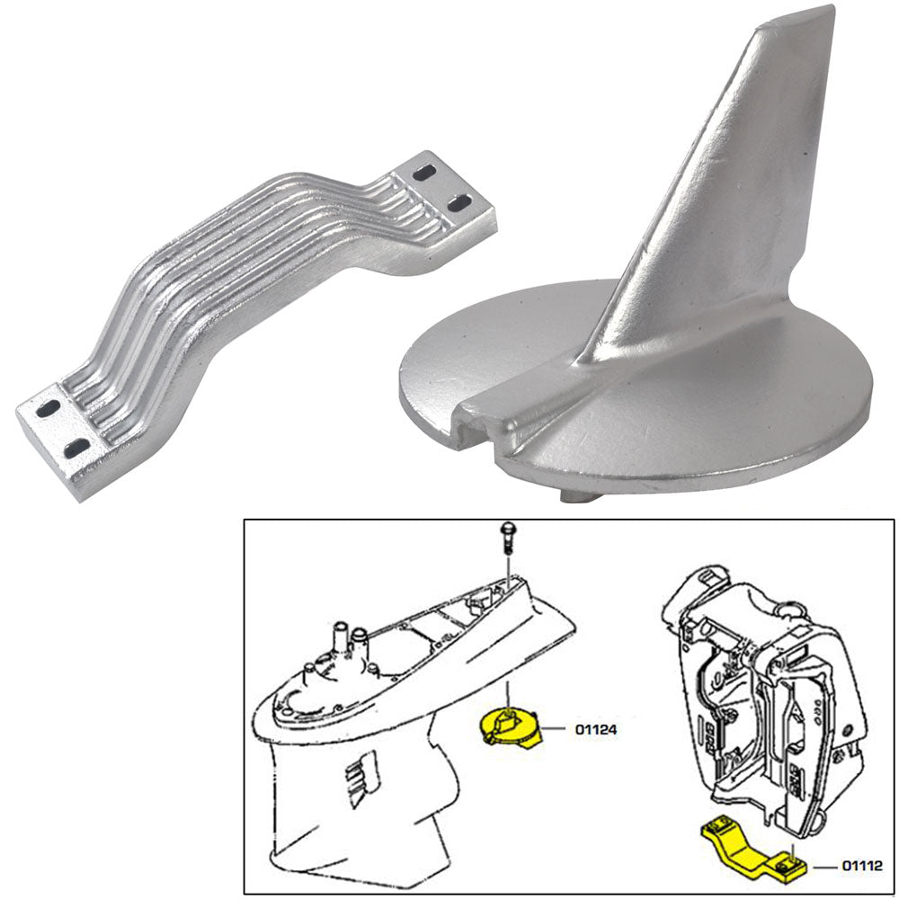 Tecnoseal Anode Kit Yamaha 200250HP Zinc 21104