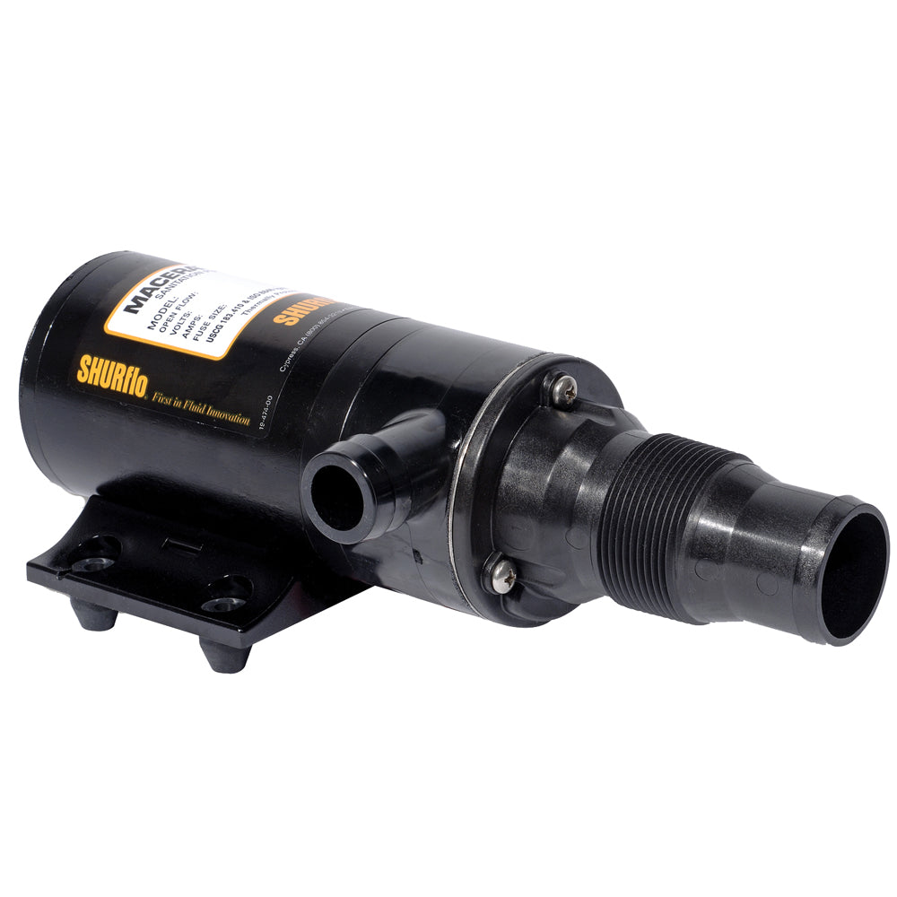 Shurflo by Pentair SelfPriming Dual Blade Macerator Pump 24VDC 13GPM 3200011
