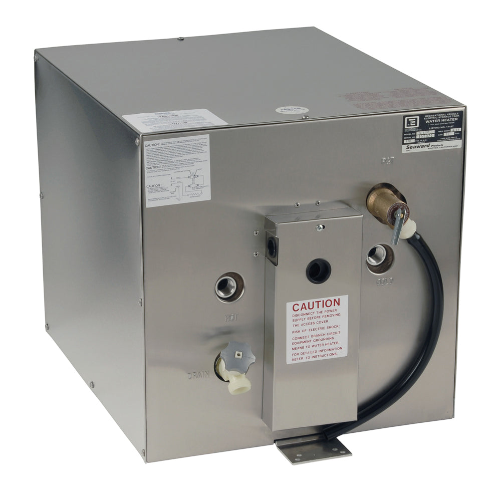 Whale Seaward 11 Gallon Hot Water Heater wRear Heat Exchanger Stainless Steel 120V 1500W S1200