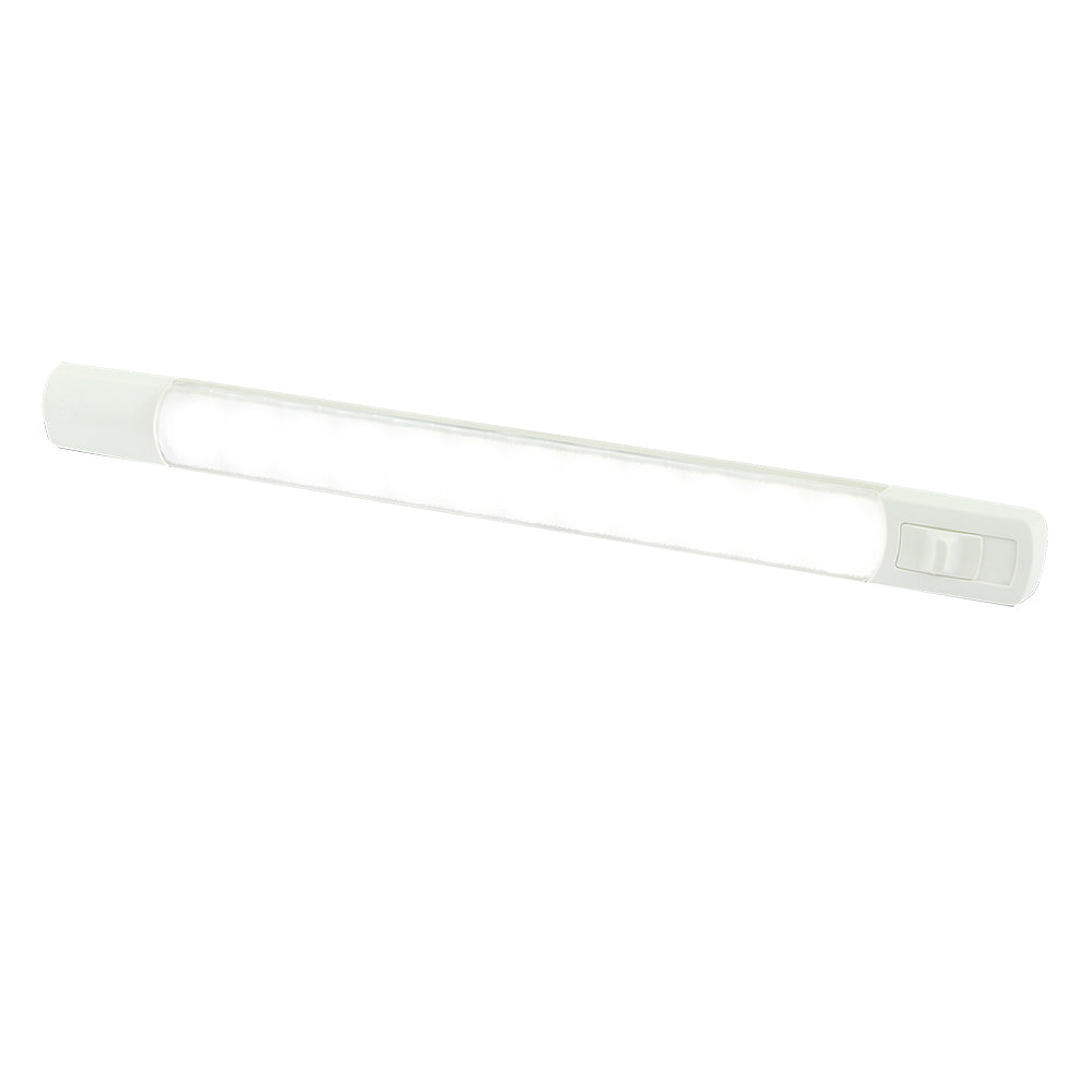 Hella Marine Surface Strip Light wSwitch White LED 12V 958123001