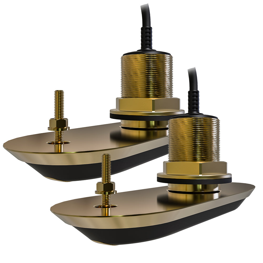 Raymarine RV212 RealVision 3D Bronze ThruHull Transducer Pair Pack 12 8M Cable YCable T70318