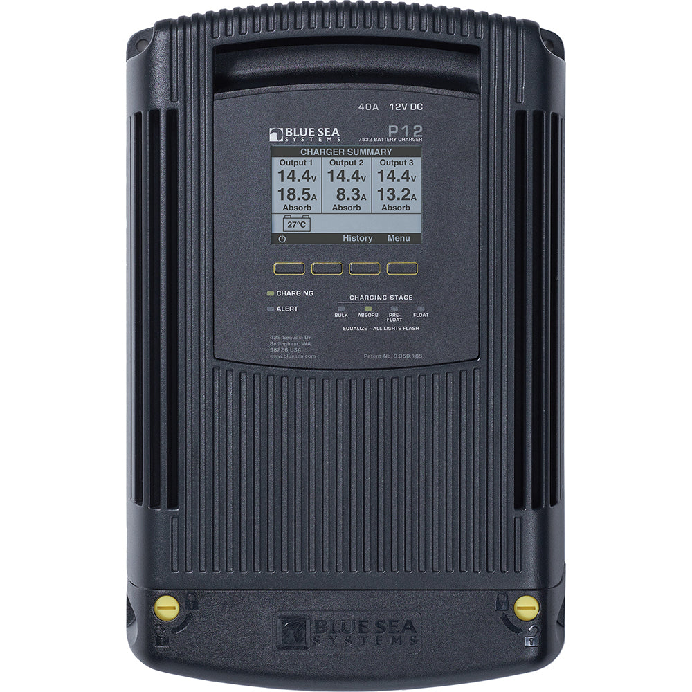 Blue Sea 7532 P12 Gen2 Battery Charger 40A 3Bank 7532