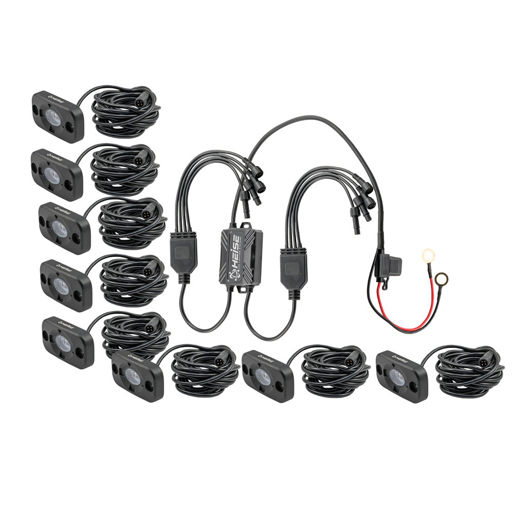 HEISE RGB Accent Lighting Kit 8 Pack HE8TLRGBK