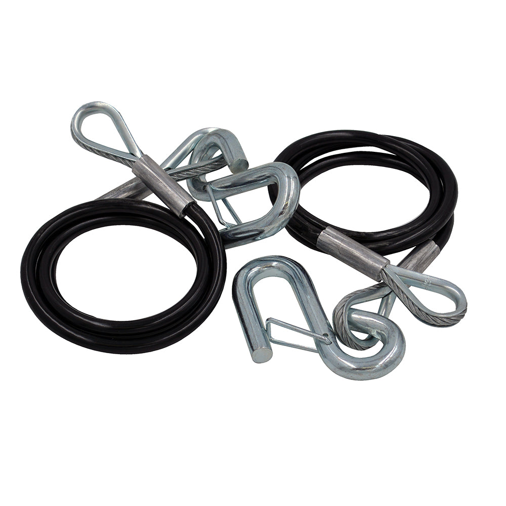 CE Smith Safety Cables 3500lb Capacity PVC Coated Pair 16662A