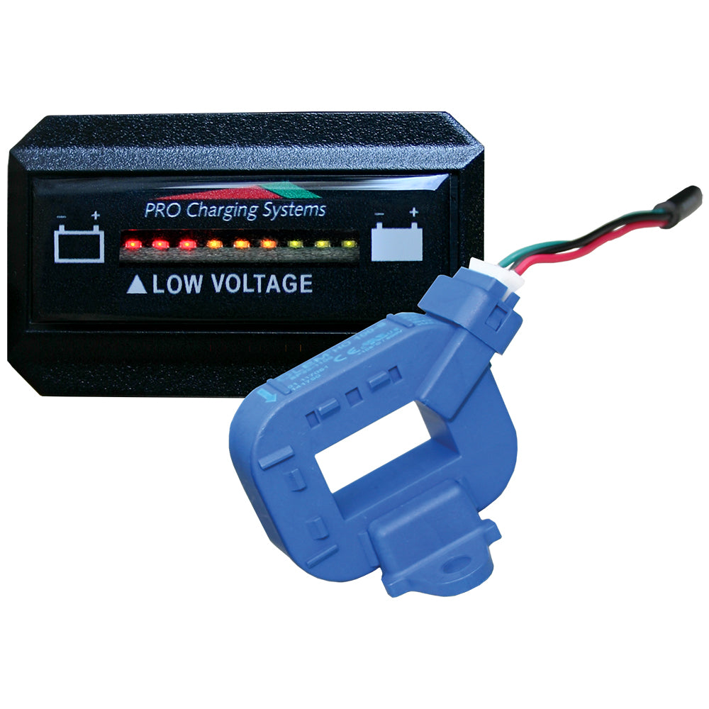 Dual Pro Lithium Battery Gauge Single Rectangle Horizontal Display BFGHLITH
