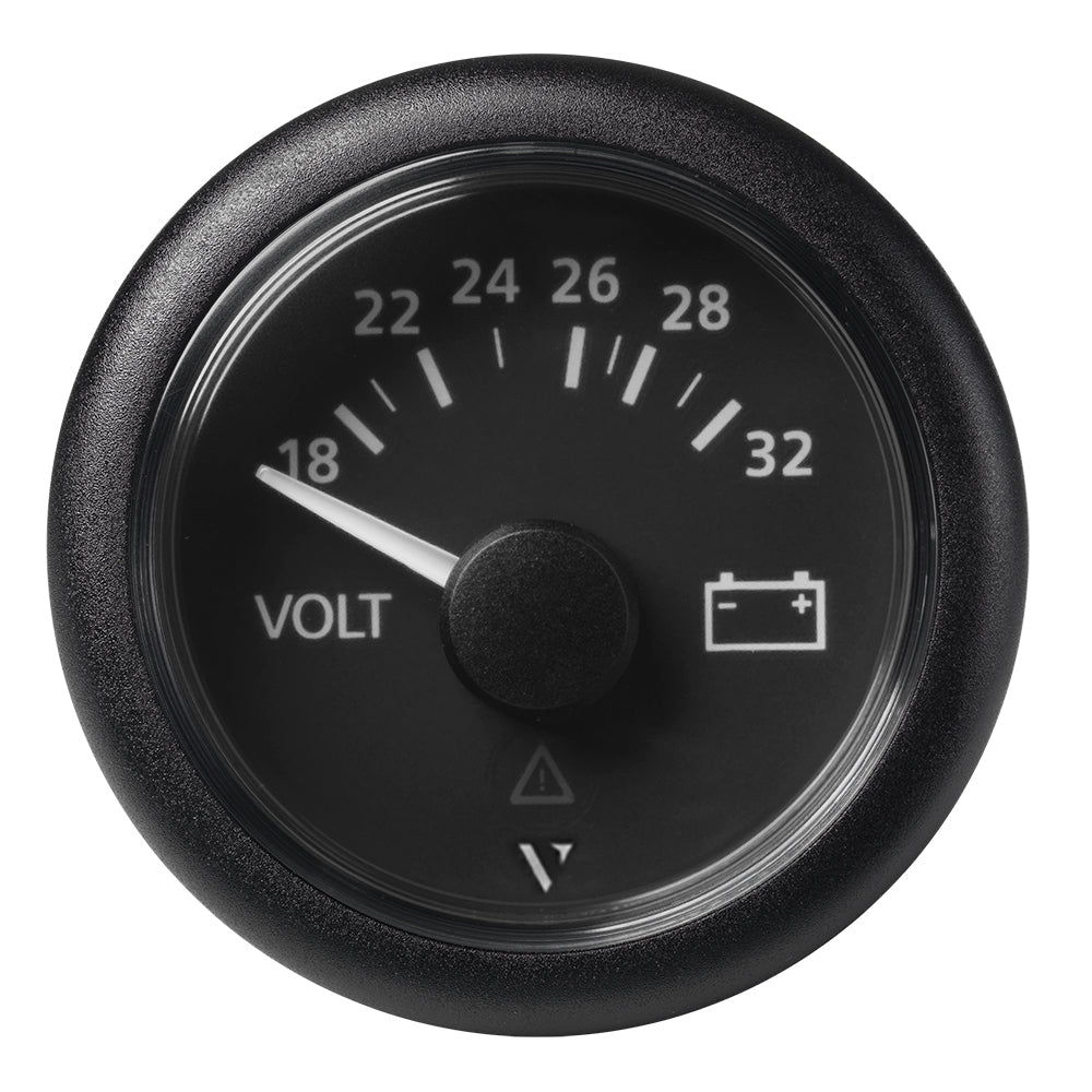 Veratron 52mm 2116 Viewline Voltmeter 1832V Black Dial Bezel A2C59512458