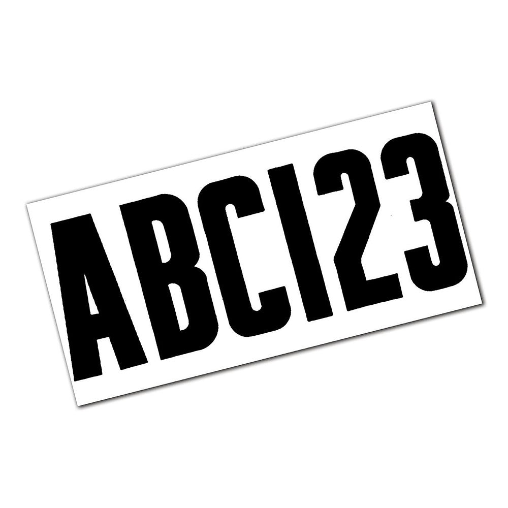 Attwood Letter Number Kit Black 141427