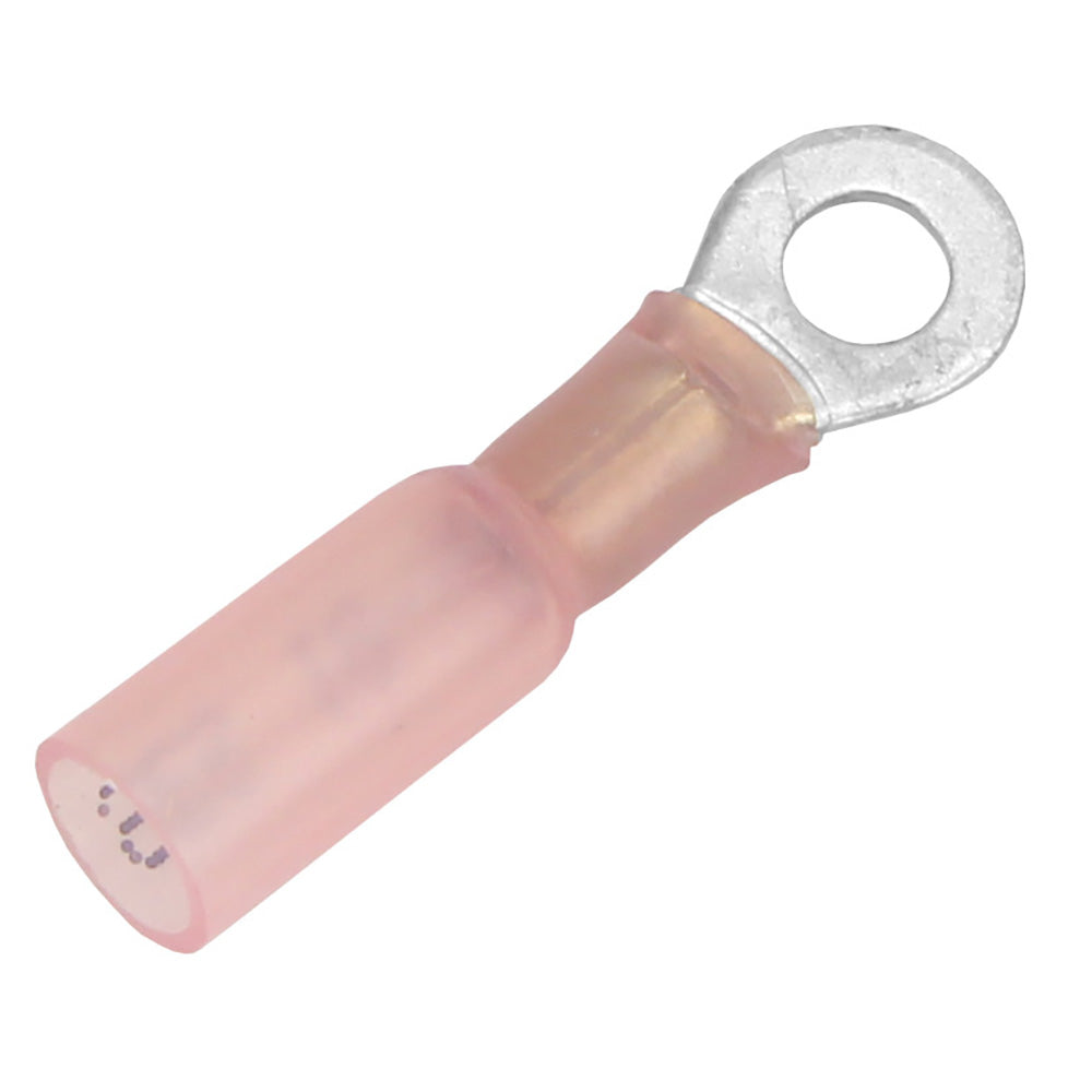 Pacer 2218 AWG Heat Shrink Ring Terminal 10 Stud Size 25 Pack TE1810R25