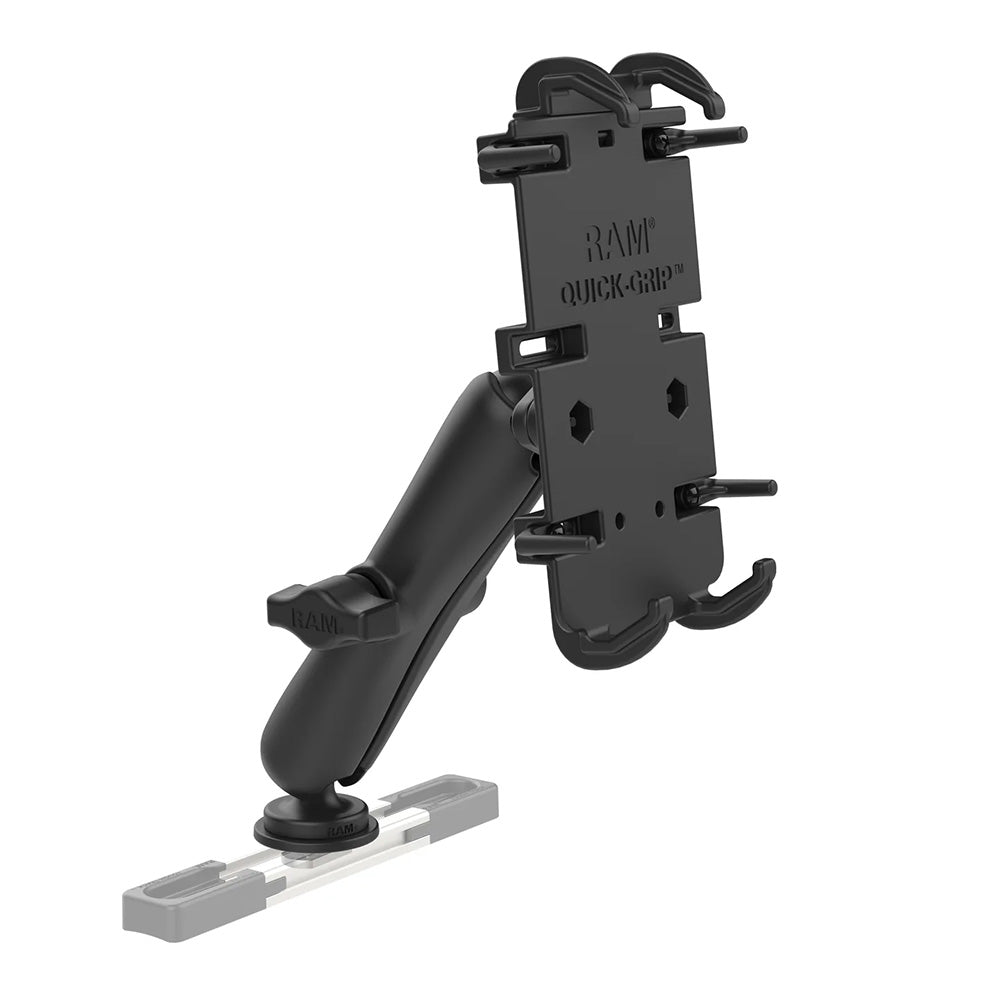RAM Mount QuickGrip XL Phone Mount wTrack Ball Base  Long RAMHOLPD4C354TRA1U