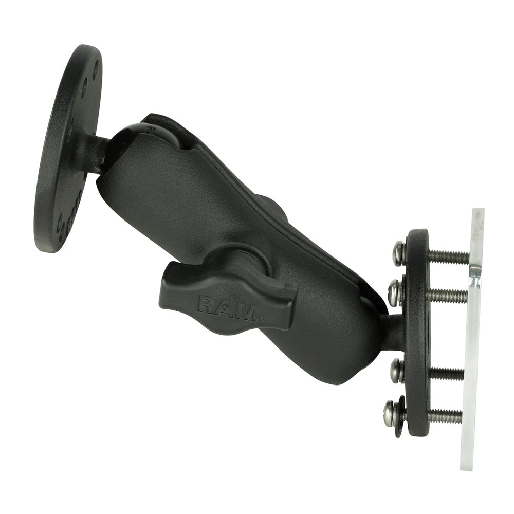 RAM Mount Double Ball Mount wBacking Plate RAMB101U225B2