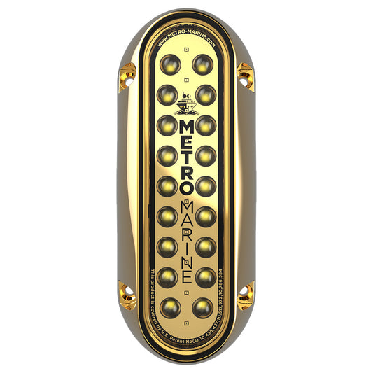 Metro Marine HighOutput Elongated Vertical Mount Light wIntelligent Monochromatic LEDs  White 45 Beam FBME1VW345