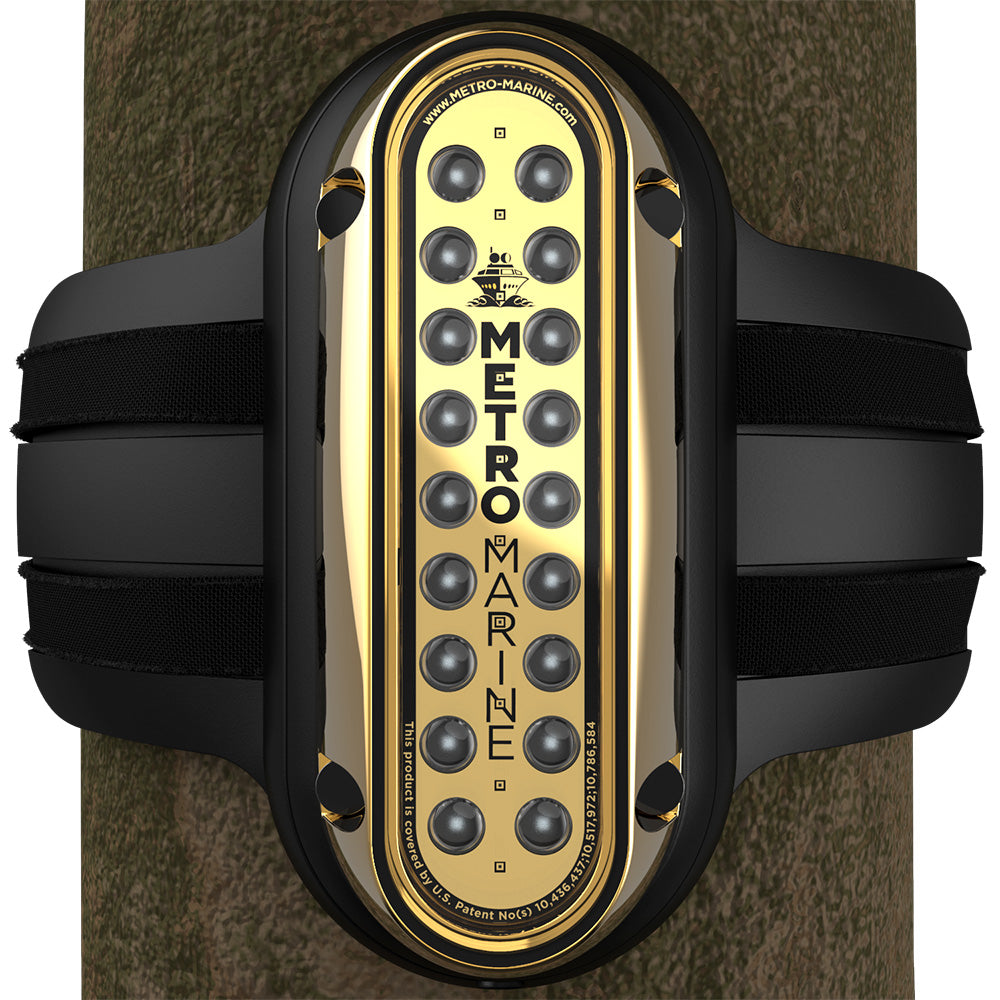 Metro Marine HighOutput Vertical Piling Mount Light wIntelligent Monochromatic LEDs  Green 45 Beam FPME1VG345