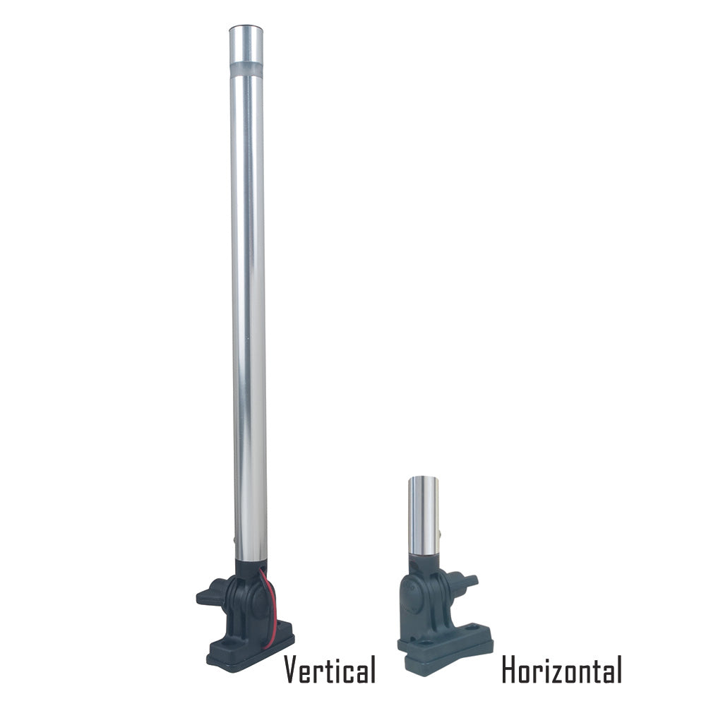 Perko 14 Folding Mount Pole Light  White All Round Light 1670DP0ALU