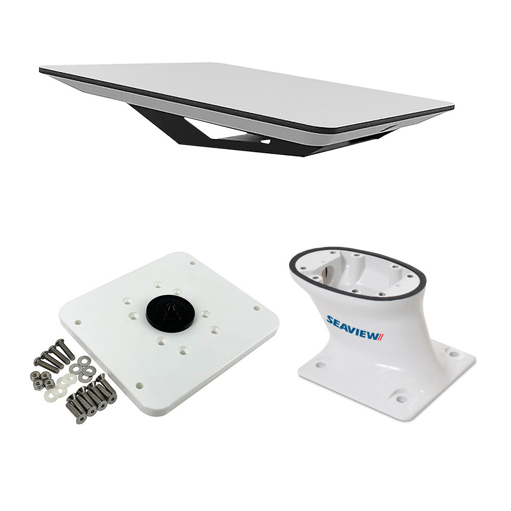 KVH Starlink Flat Panel Kit w5 Seaview Pedestal Mount  ADASTLKA Starlink Top Plate 721048SV5