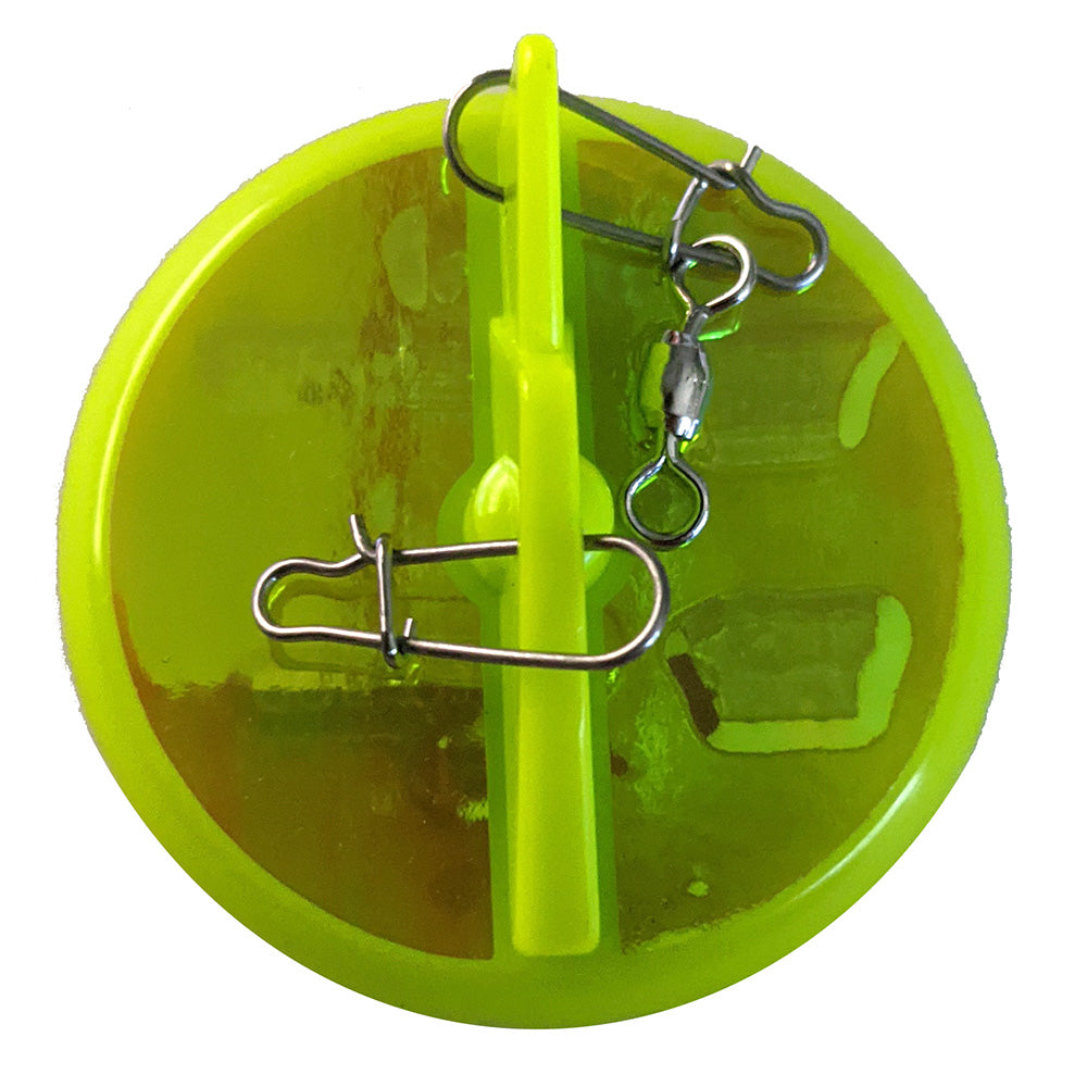 LuhrJensen 214 Dipsy Diver  ChartreuseSilver Bottom Moon Jelly 55600302509