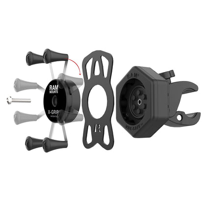 RAM Mount RAM XGrip Phone Mount wVibeSafe  Small ToughClaw RAMHOLUN7462400
