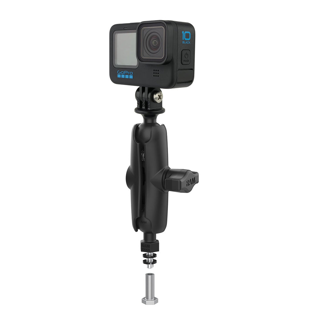 RAM Mount RAM ToughBall fBronco Hood TieDown wAction Camera Adapter RAPB3792520622SLWAGOP1U