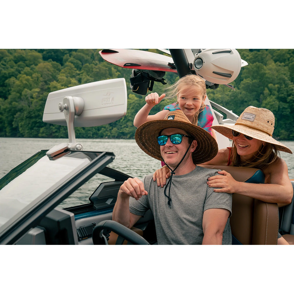 PTM Watersports VR140 Elite Mirror  6 x 20  140 Degree View  Black P12848100TEBBK