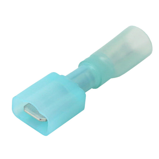 Pacer 1614 AWG FullyInsulated Male Disconnect Terminal  Blue  100 Pack TDE14250FIM100