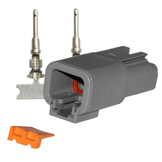 Pacer DTP Deutsch Receptacle Repair Kit  1412 AWG 2 Position TDTP04F2RP