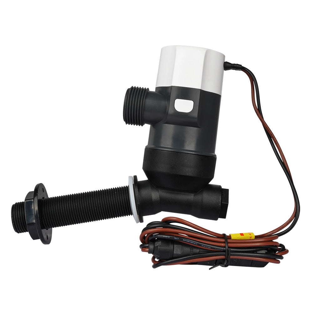 Commodore 1100 GPH Angled Livewell Pump  12V CME311100L