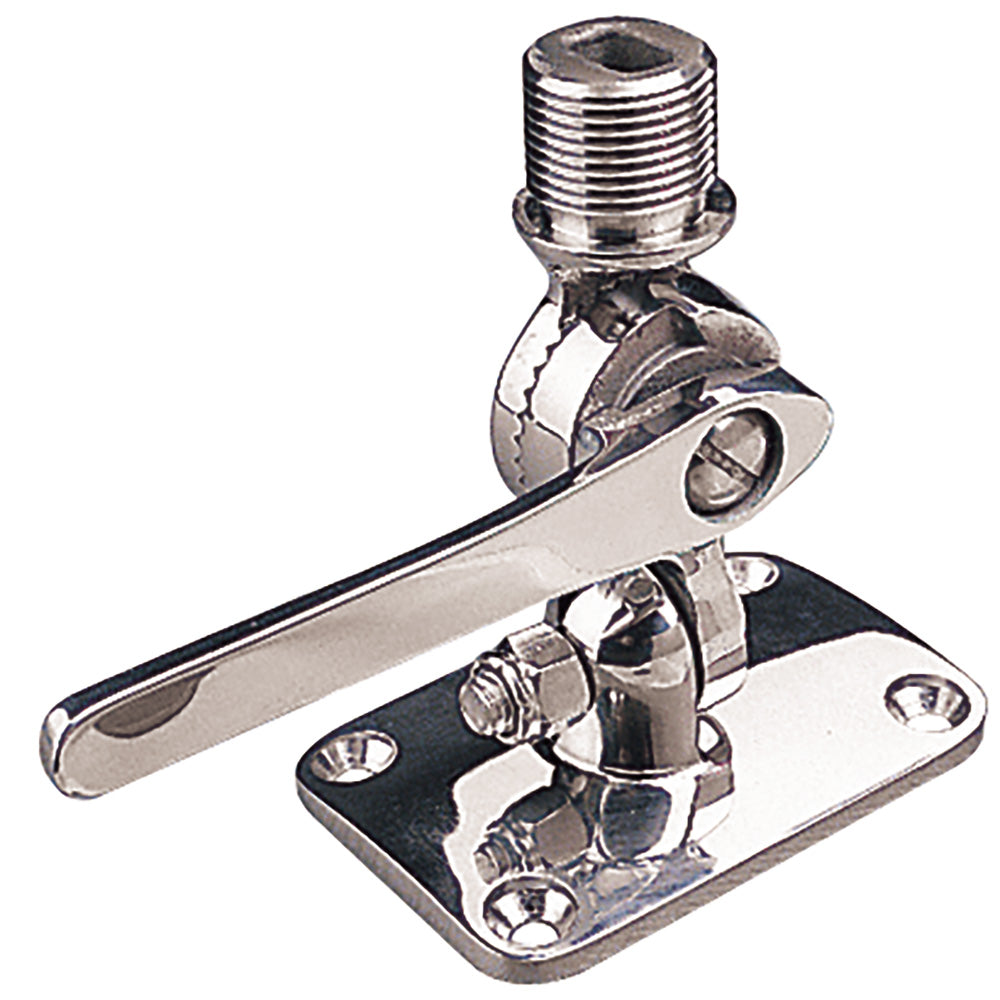 SeaDog Adjustable Antenna Base  Deck Mount  Investment Cast 316 Stainless Steel 3292301