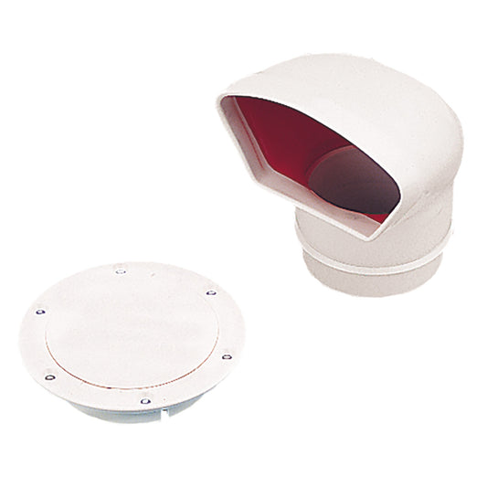 SeaDog Low Profile Cowl VentSnapOn Deck Plate  Dip Molded PVC 7271303