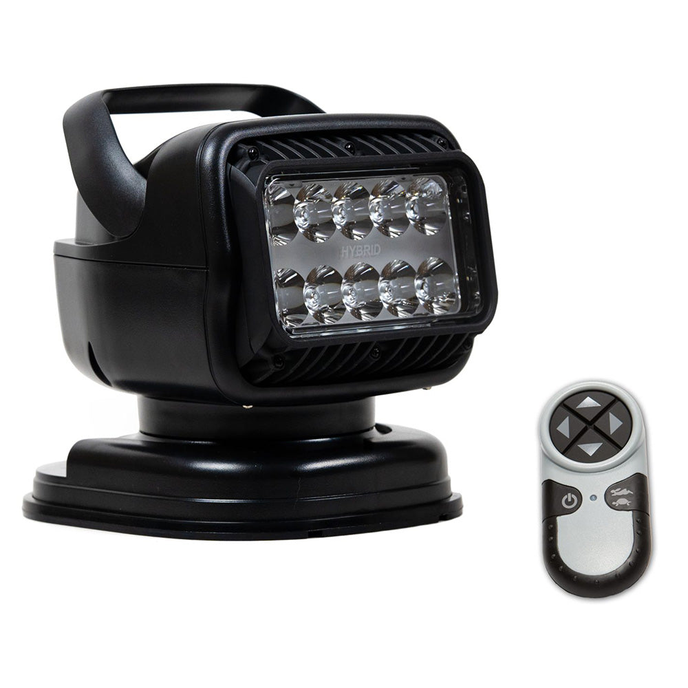 Golight GT Series LED Hybrid Portable Light wMagnetic Shoe Mount Handheld Wireless Remote  12V  Black 79518GT