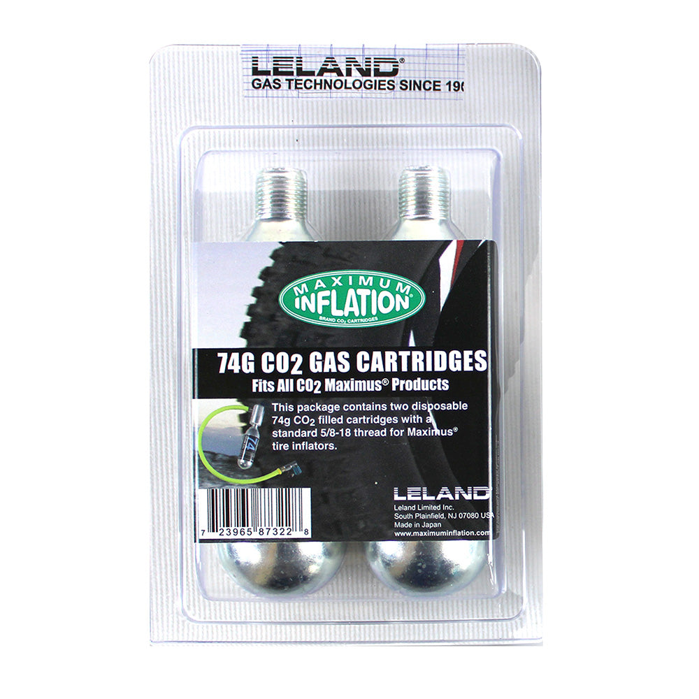 Leland Maximum Inflations Maximus Instant Tire Refill Cartridges 2Pack 87322