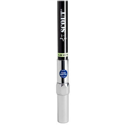 Scout 8 QuickFit Black VHF Antenna w5M Cable  FME Quick 6 Foam Filled 6db Solid Brass  Copper Element PF AN NVHF00042T