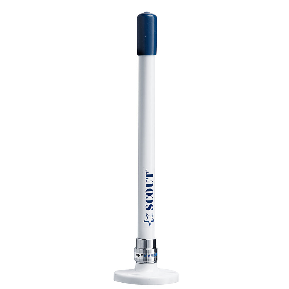 Scout 9 Stubby White VHF Antenna wQuick Mount Includes 5M RG58 Mount  Integrated Connector KS10 PF AN NVHF00025