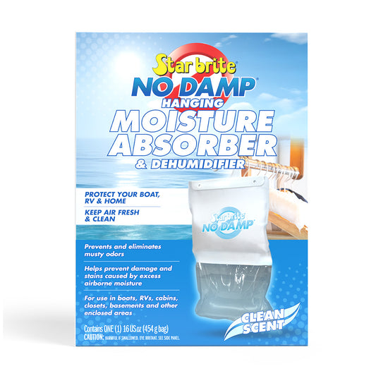 Star brite No Damp Moisture Absorber  Dehumidifier Hanging Bag  16 oz 85470