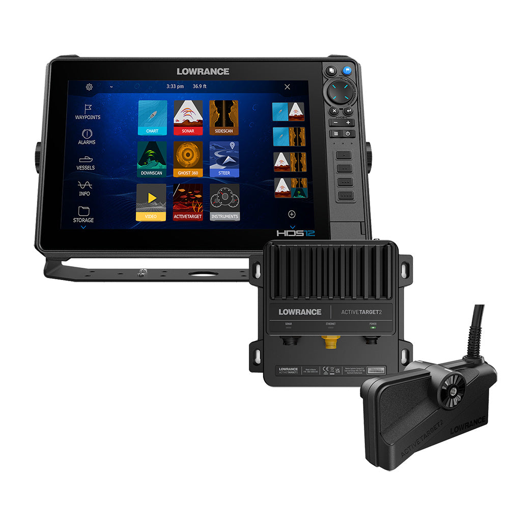 Lowrance HDS PRO 12 wPreloaded CMAP DISCOVER OnBoard  No Transducer  ActiveTarget 2 Bundle 00016662001