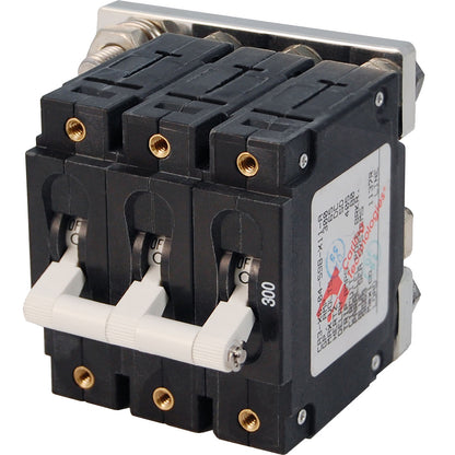 Blue Sea 7271 300A CSeries Triple Pole Toggle DC Circuit Breaker 7271