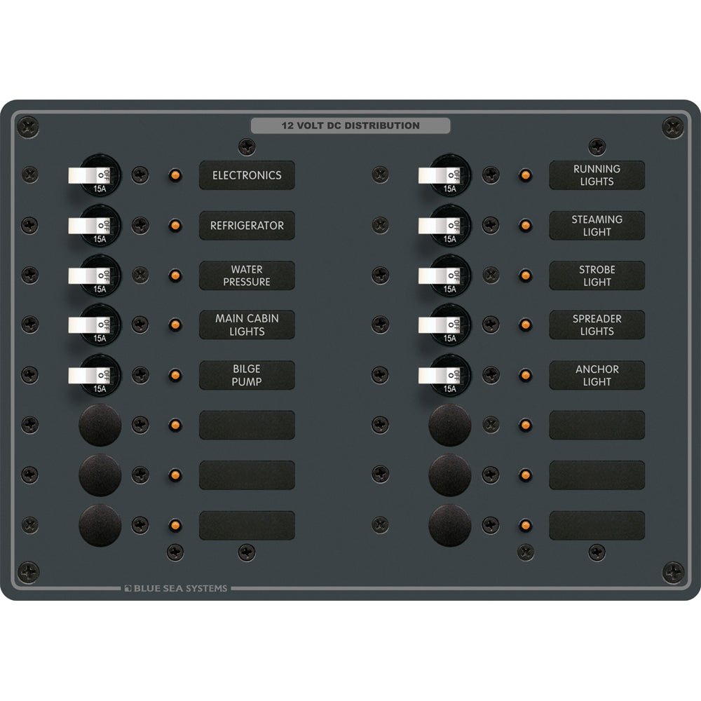 Blue Sea 8377 Panel DC 16 Position 8377