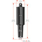 Lenco 101XD  Extreme Duty Actuator  24v  2 14 Stroke  38 Hardware 15063001