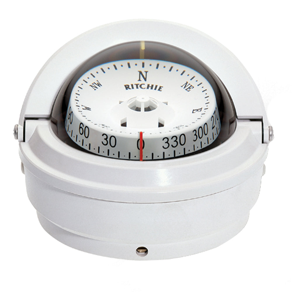 Ritchie S87W Voyager Compass  Surface Mount  White S87W
