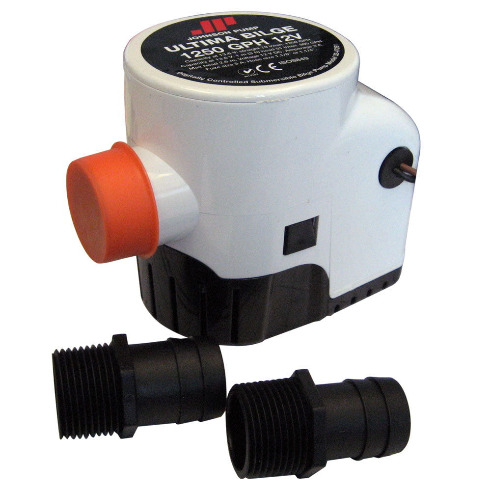 Johnson Pump Ultima Bilge 1250 GPH 118  114 Hose 3247261002