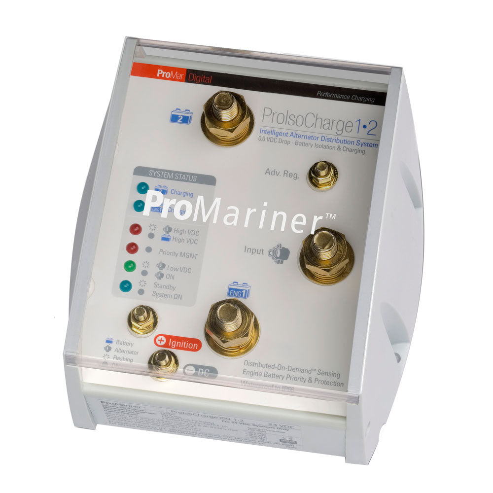 ProMariner ProIsoCharge Battery Isolator 120Amp 1Alt 2Bat  12V 23121