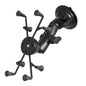 RAM Mount Twist Lock Suction Cup Base wUniversal XGrip II RAMB166UN8U